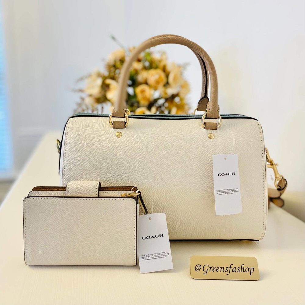 Coach Purse & wallet Rowan Satchel In Colorblock - Picture 4 of 11